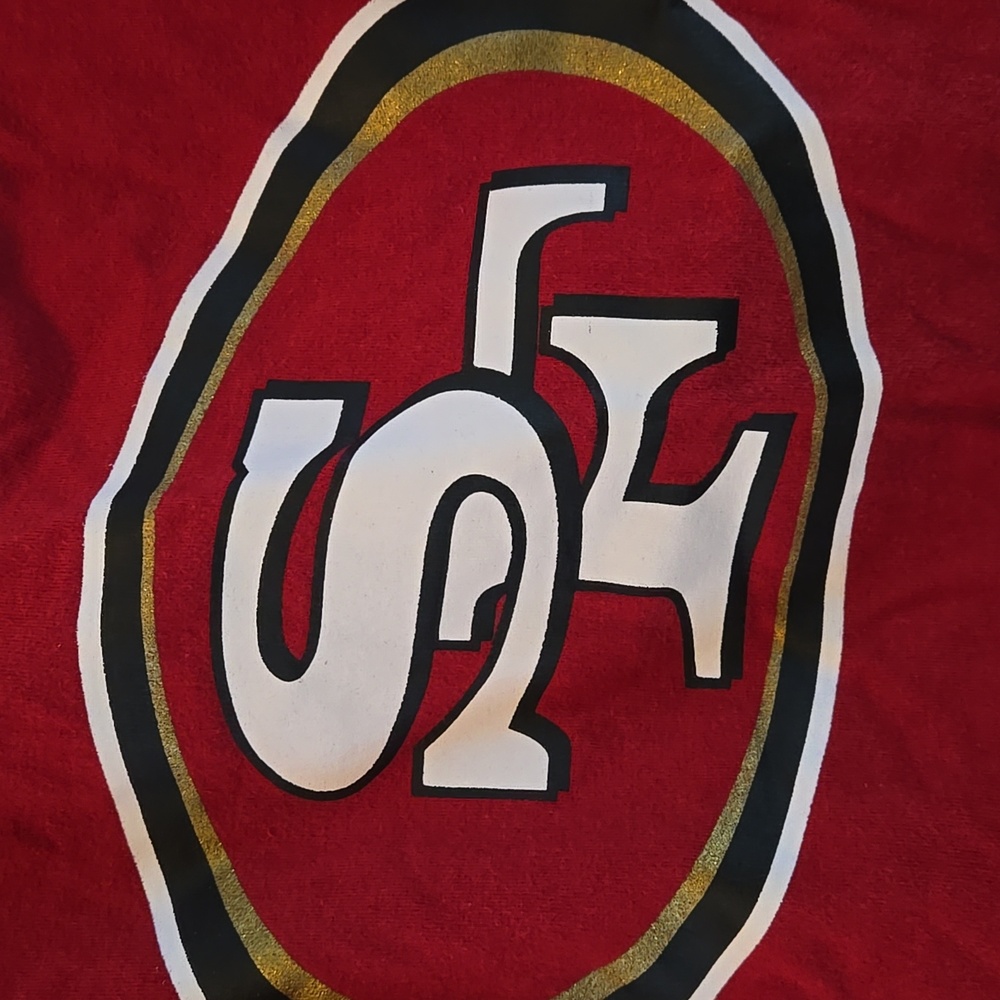 NFL Team Apparel Red Shirt SF 49ers - Picture 2 of 4